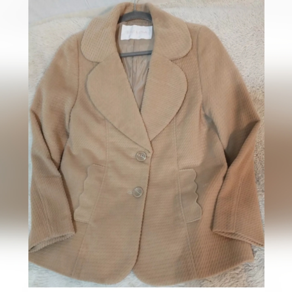 Women's Light Brown Beige Camel Jacket, Size 0 Soft Corduroy